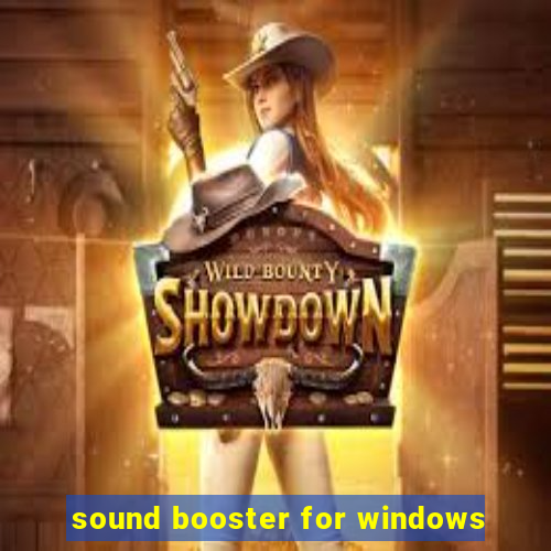 sound booster for windows